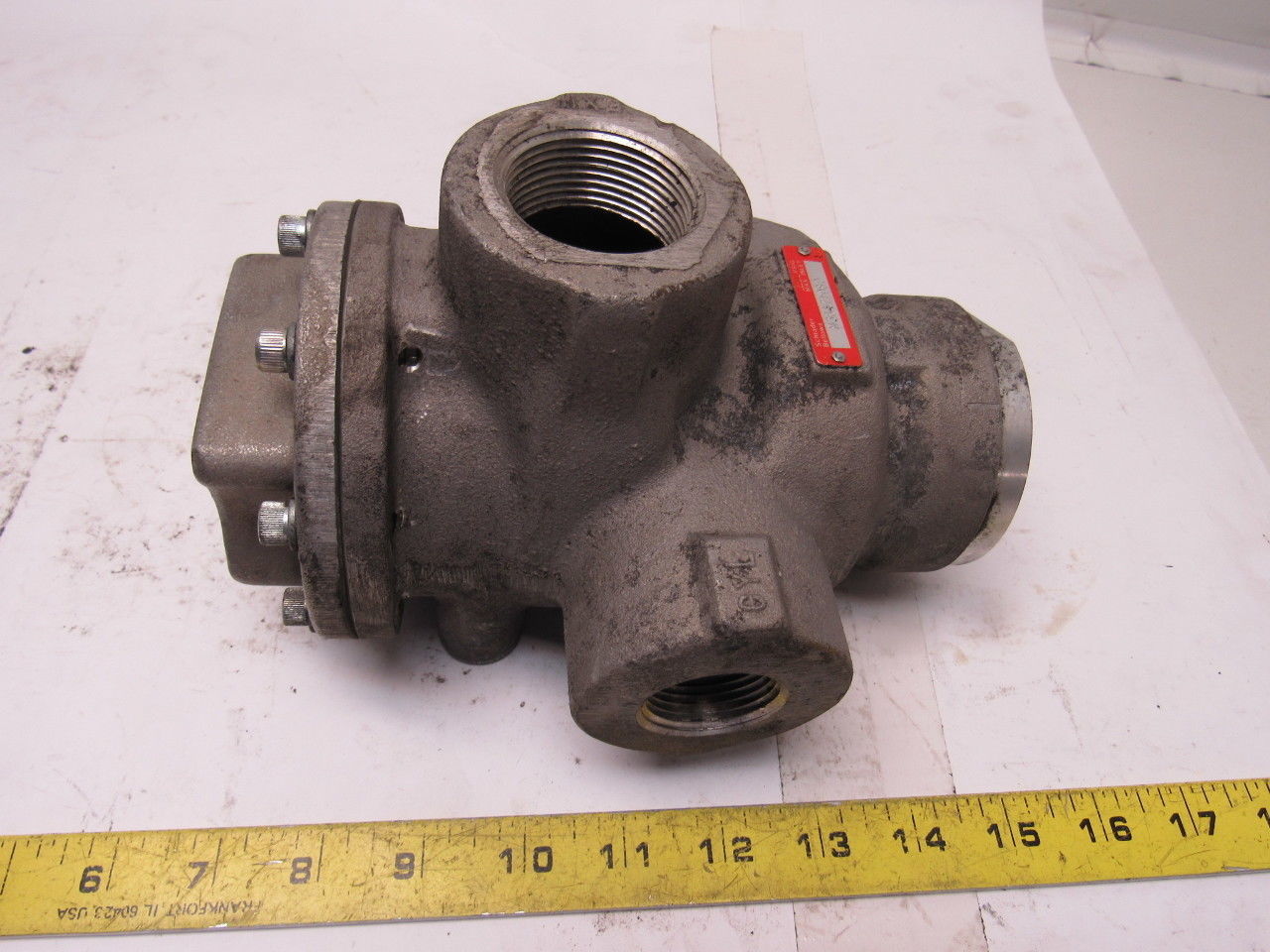 Parker Schrader Bellows N36471089 In Line Pilot Pneumatic Air Valve 1"x1-1/4"x3W