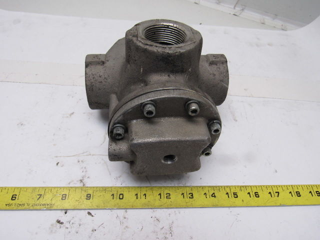 Parker Schrader Bellows N36471089 In Line Pilot Pneumatic Air Valve 1"x1-1/4"x3W