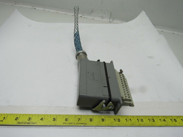 Harting HS12 24Pin 15A 500V Male Female Hinge Lock Cable Plug Ends