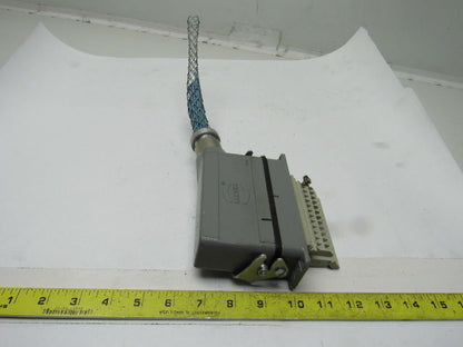 Harting HS12 24Pin 15A 500V Male Female Hinge Lock Cable Plug Ends