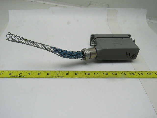 Harting HS12 24Pin 15A 500V Male Female Hinge Lock Cable Plug Ends
