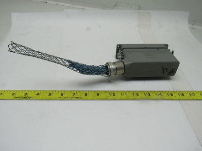Harting HS12 24Pin 15A 500V Male Female Hinge Lock Cable Plug Ends