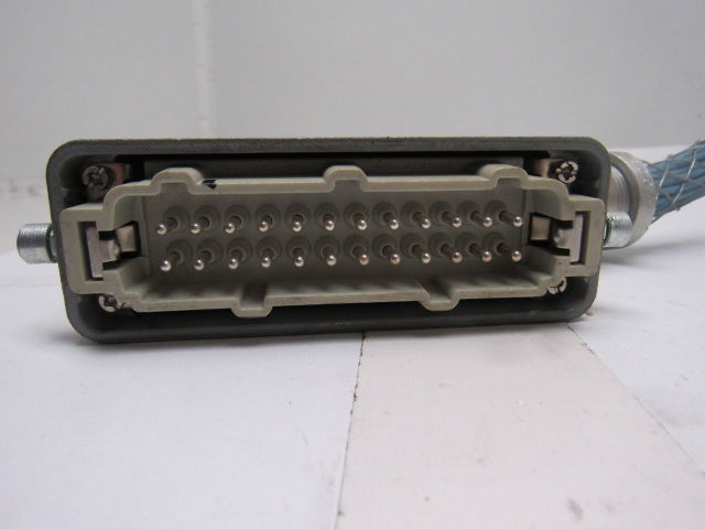 Harting HS12 24Pin 15A 500V Male Female Hinge Lock Cable Plug Ends