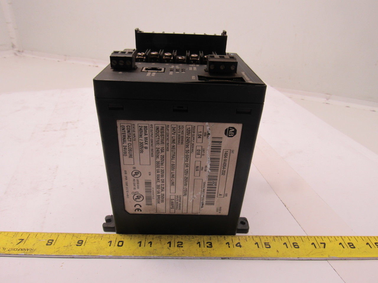 Allen Bradley 1404-M405A-232 Ser A FRN 1.04 Power Monitor 3000 120-240V