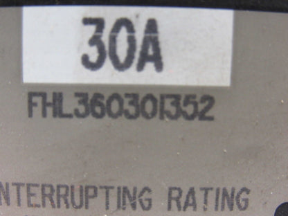 Square D  FHL360301352 30A 600V Thermal Magnetic Circuit Breaker W/Aux Contacts