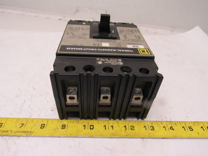 Square D  FHL360301352 30A 600V Thermal Magnetic Circuit Breaker W/Aux Contacts