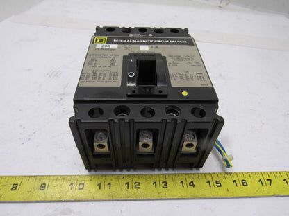 Square D FHL360201352 20A 600V Thermal Magnetic Circuit Breaker W/Aux Contacts