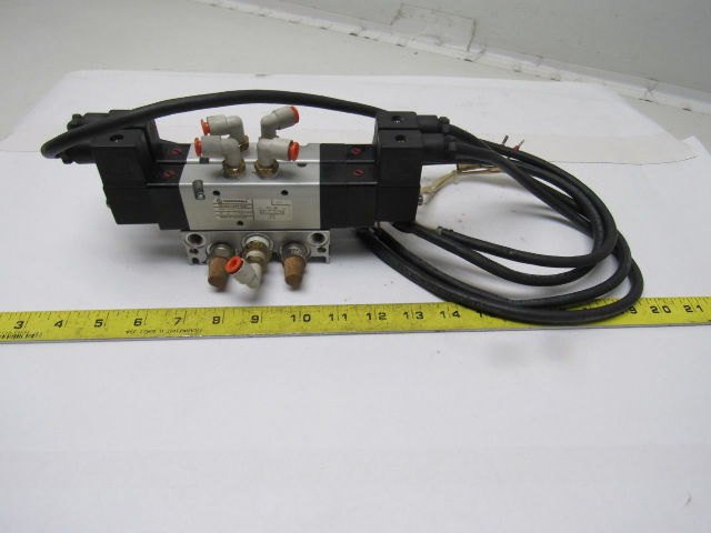 Norgren V61R611AA218JA Double (2) Solenoid Control Air Valve 24VDC W/Manifold