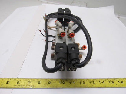 Norgren V61R611AA218JA Double (2) Solenoid Control Air Valve 24VDC W/Manifold