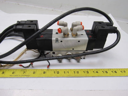 Norgren V61R611AA218JA Double (2) Solenoid Control Air Valve 24VDC W/Manifold