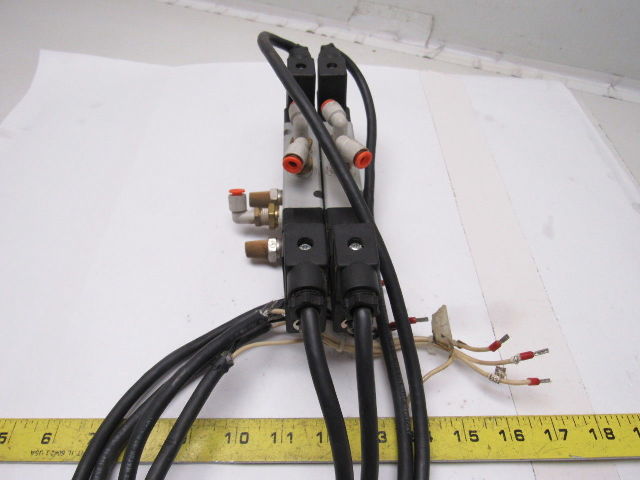 Norgren V61R611AA218JA Double (2) Solenoid Control Air Valve 24VDC W/Manifold
