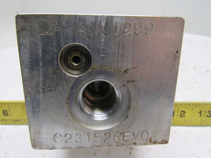 Dayman C23152REVO 1299 Aluminum Manifold Block Single Station