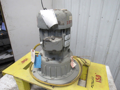 Baldor 4Hp 575V 1725RPM 3Ph Vibra Screw Gyrator Motor On Base