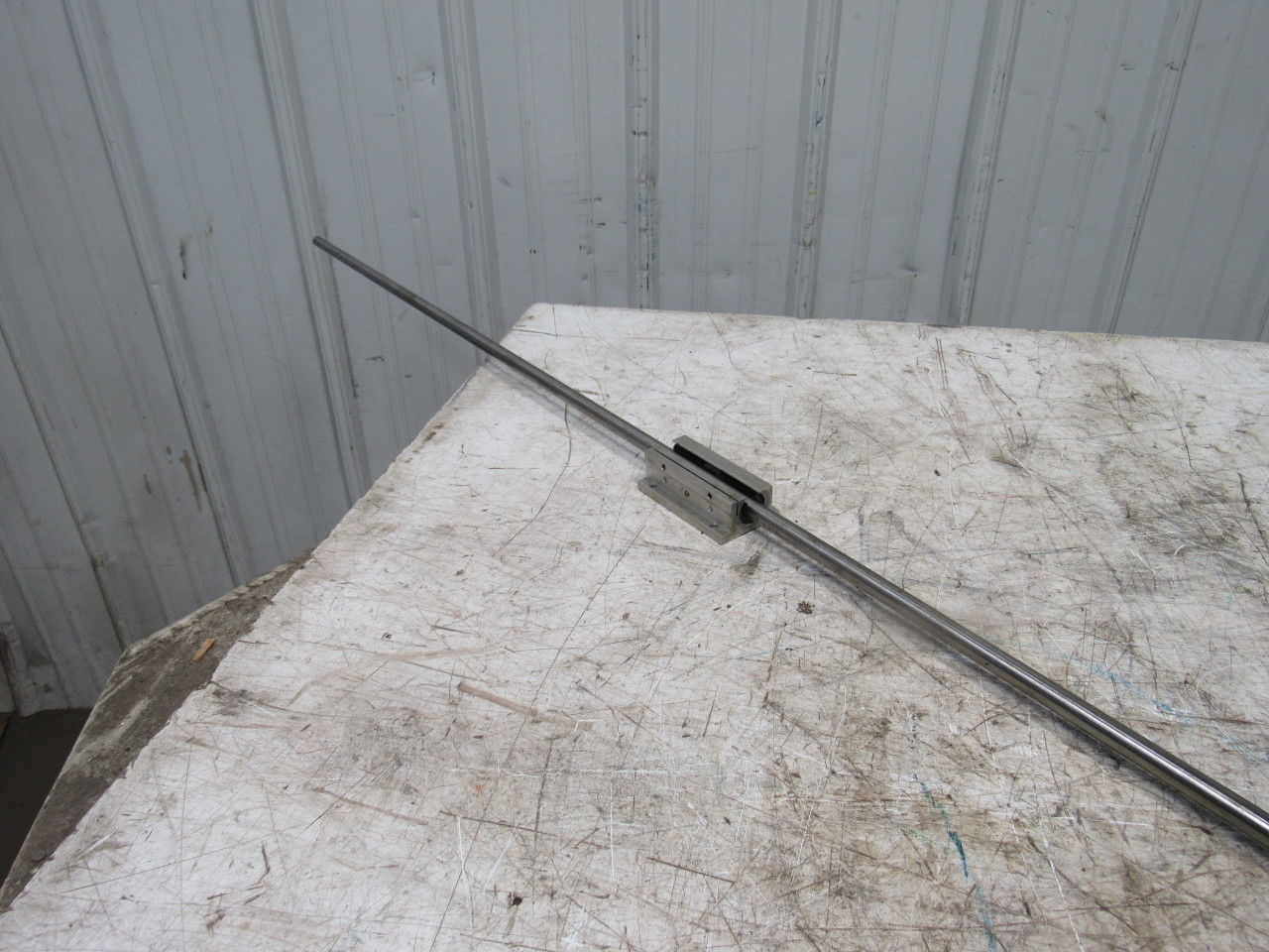 Thompson 1/2"x96" Round Predrilled Linear Shaft W/TWN80PN Bearing Block