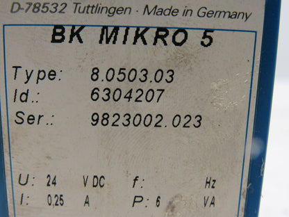 Leukhardt BK Mikro 5-RL 6304207 8.0503.03 Tool Monitoring Scanning System