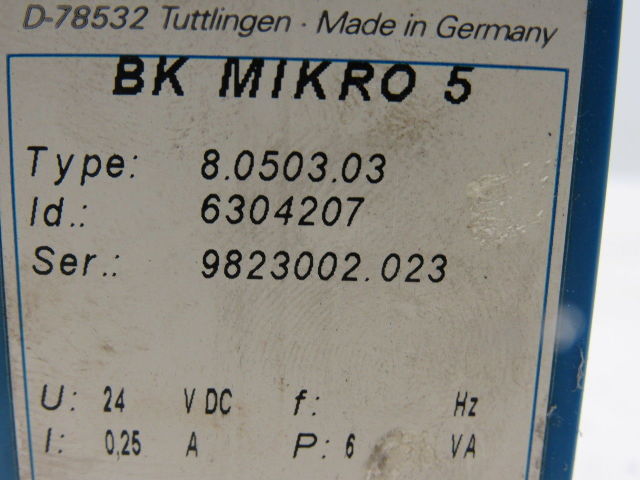 Leukhardt BK Mikro 5-RL 6304207 8.0503.03 Tool Monitoring Scanning System