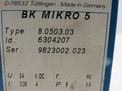 Leukhardt BK Mikro 5-RL 6304207 8.0503.03 Tool Monitoring Scanning System