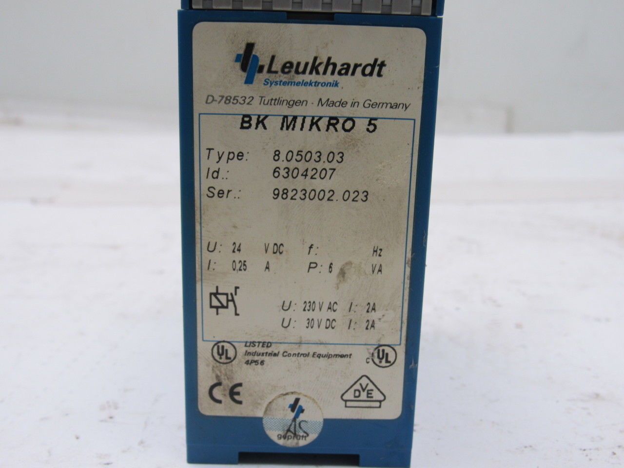 Leukhardt BK Mikro 5-RL 6304207 8.0503.03 Tool Monitoring Scanning System