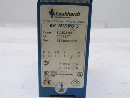 Leukhardt BK Mikro 5-RL 6304207 8.0503.03 Tool Monitoring Scanning System
