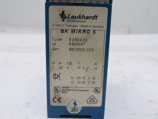 Leukhardt BK Mikro 5-RL 6304207 8.0503.03 Tool Monitoring Scanning System