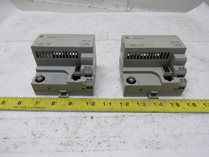 A-B Allen Bradley 1794-ACN15 Ser C Flex I/O ControlNet Adapter 24VDC Lot of 2
