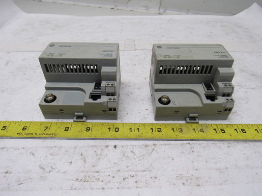 A-B Allen Bradley 1794-ACN15 Ser C Flex I/O ControlNet Adapter 24VDC Lot of 2