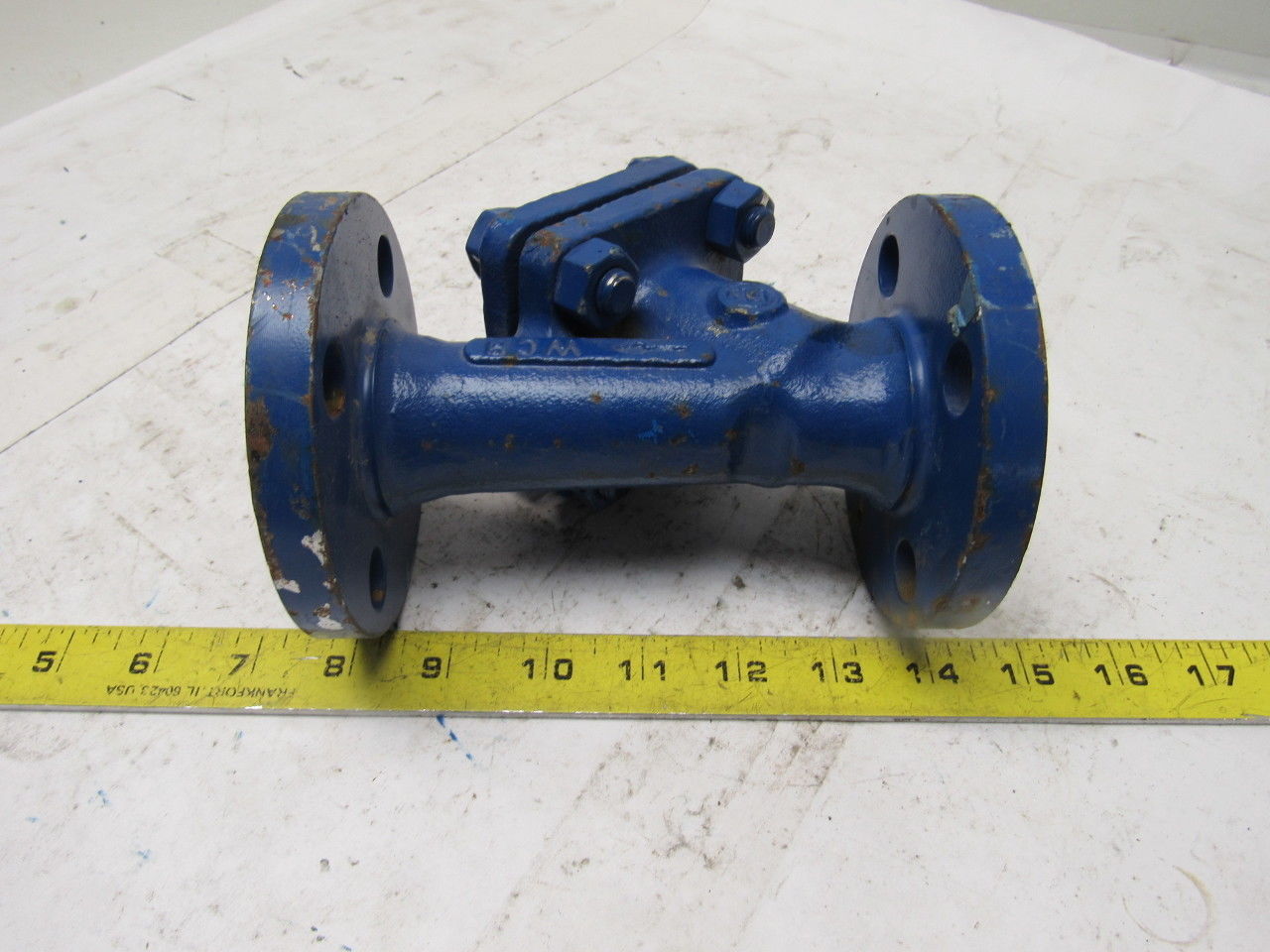 Crane FK 1" CL 150 Flange Inline Y Strainer Clean Out