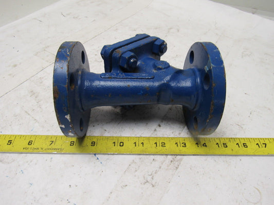 Crane FK 1" CL 150 Flange Inline Y Strainer Clean Out