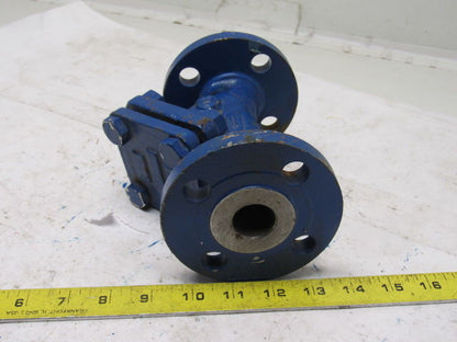 Crane FK 1" CL 150 Flange Inline Y Strainer Clean Out