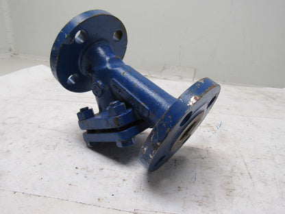 Crane FK 1" CL 150 Flange Inline Y Strainer Clean Out