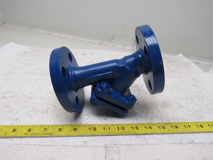 Crane FK J7-7464 1" CL 300 Flange Inline Y Strainer Clean Out