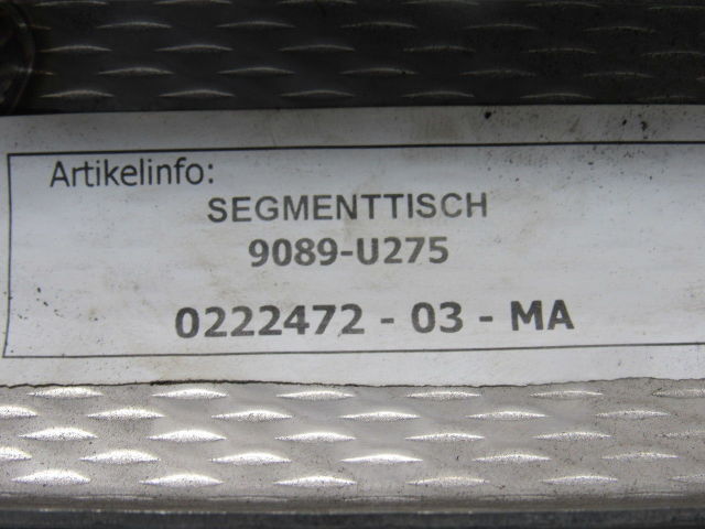 Trumpf 9089-U275 OEM Table Top Roller Bearing Segment Point Of Operation
