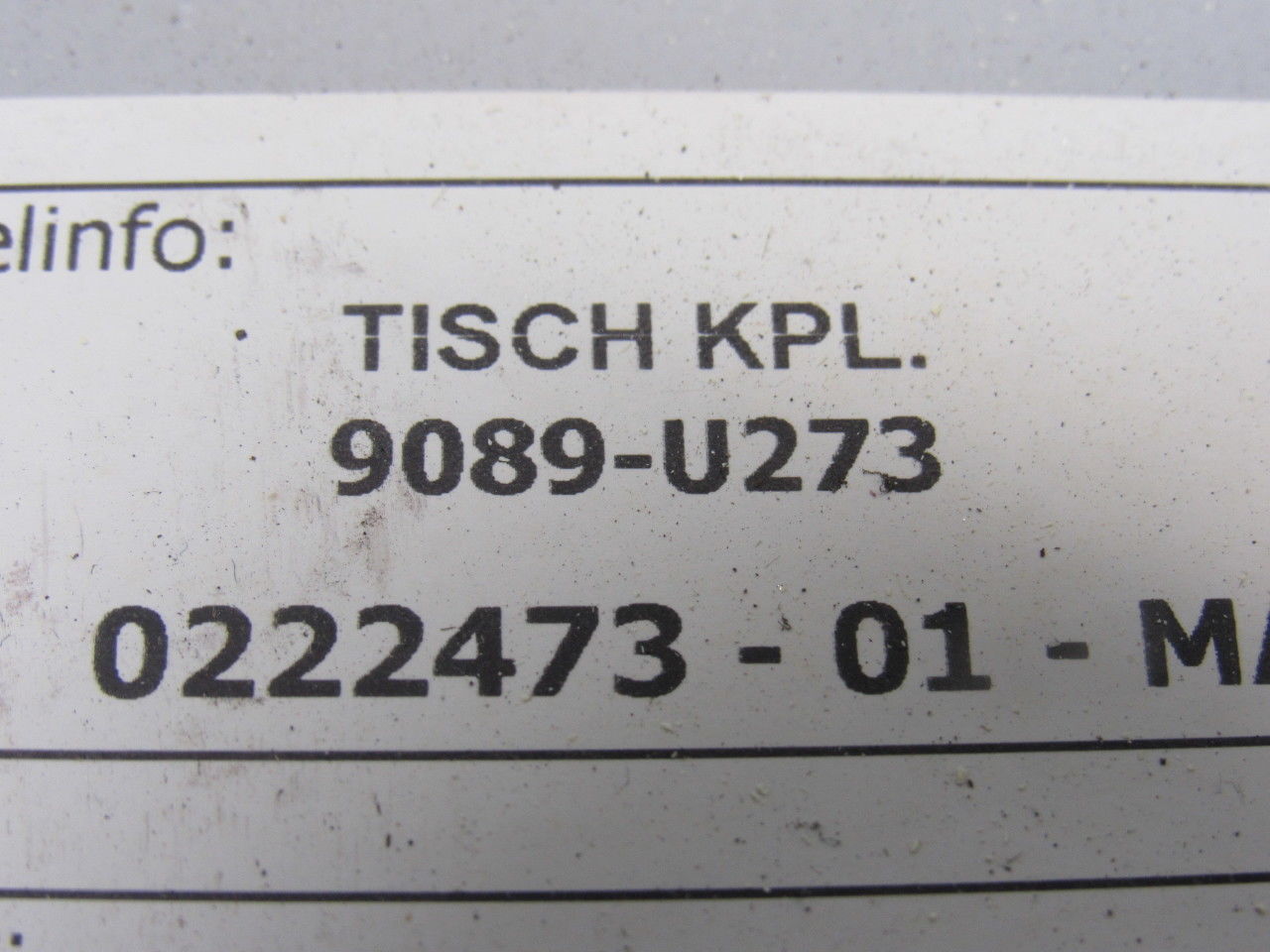 Trumpf 9089-U273 OEM Roller Bearing Table Top Segment CNC Stamping Press