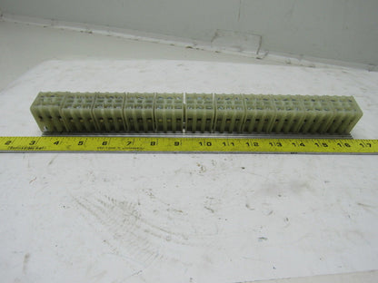 132 Point Electrical Terminal Contact Block Strip Mounted 4 Strips