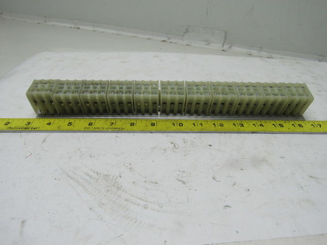 132 Point Electrical Terminal Contact Block Strip Mounted 4 Strips
