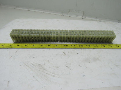 132 Point Electrical Terminal Contact Block Strip Mounted 4 Strips