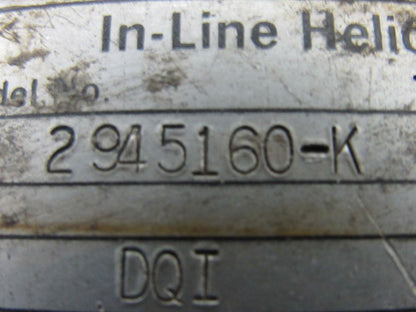 Rexnord Link-Belt 2945160-K 986:1  1.71RPM Output Inline Helical Gear Reducer