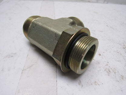 Parker 24 R50X-S Straight Thread Run Tee 37° Flare x SAE-ORB x 37° Flare Fitti