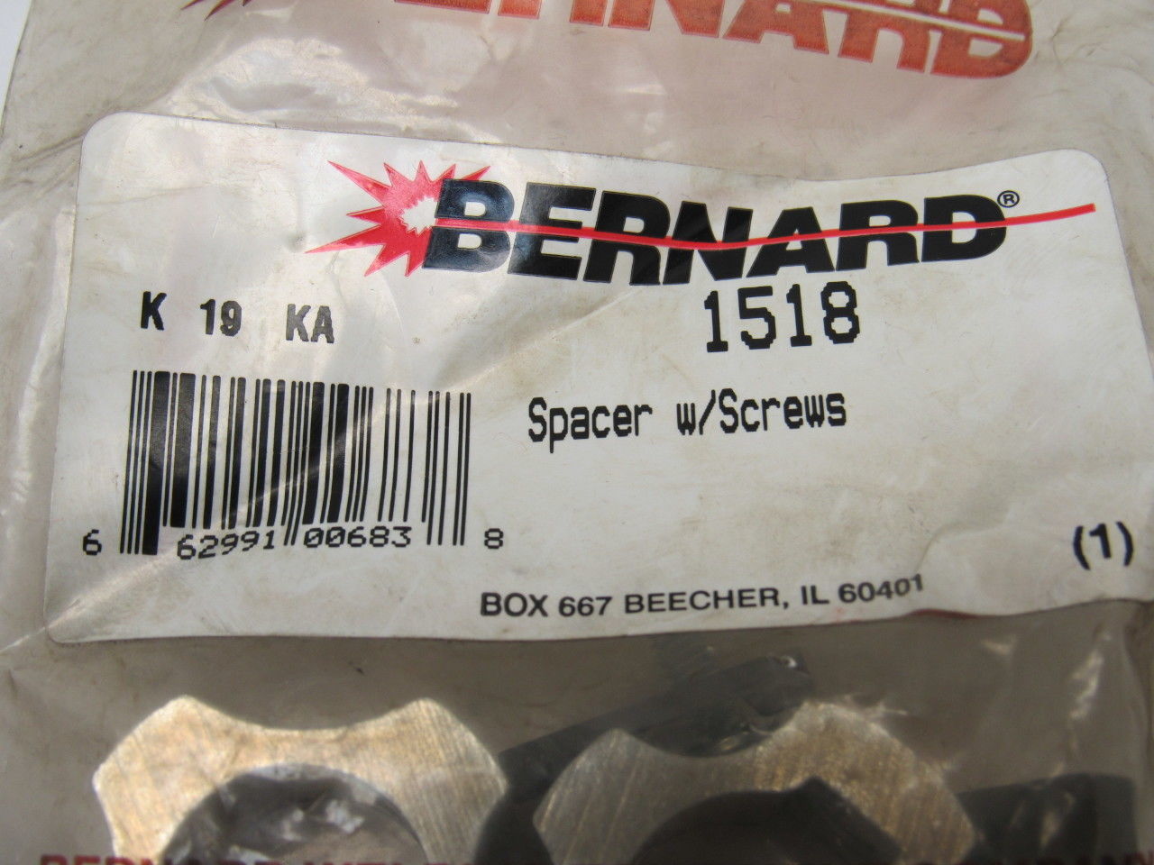Bernard 1518 Spacer W/ Screws Welding 2 Pack