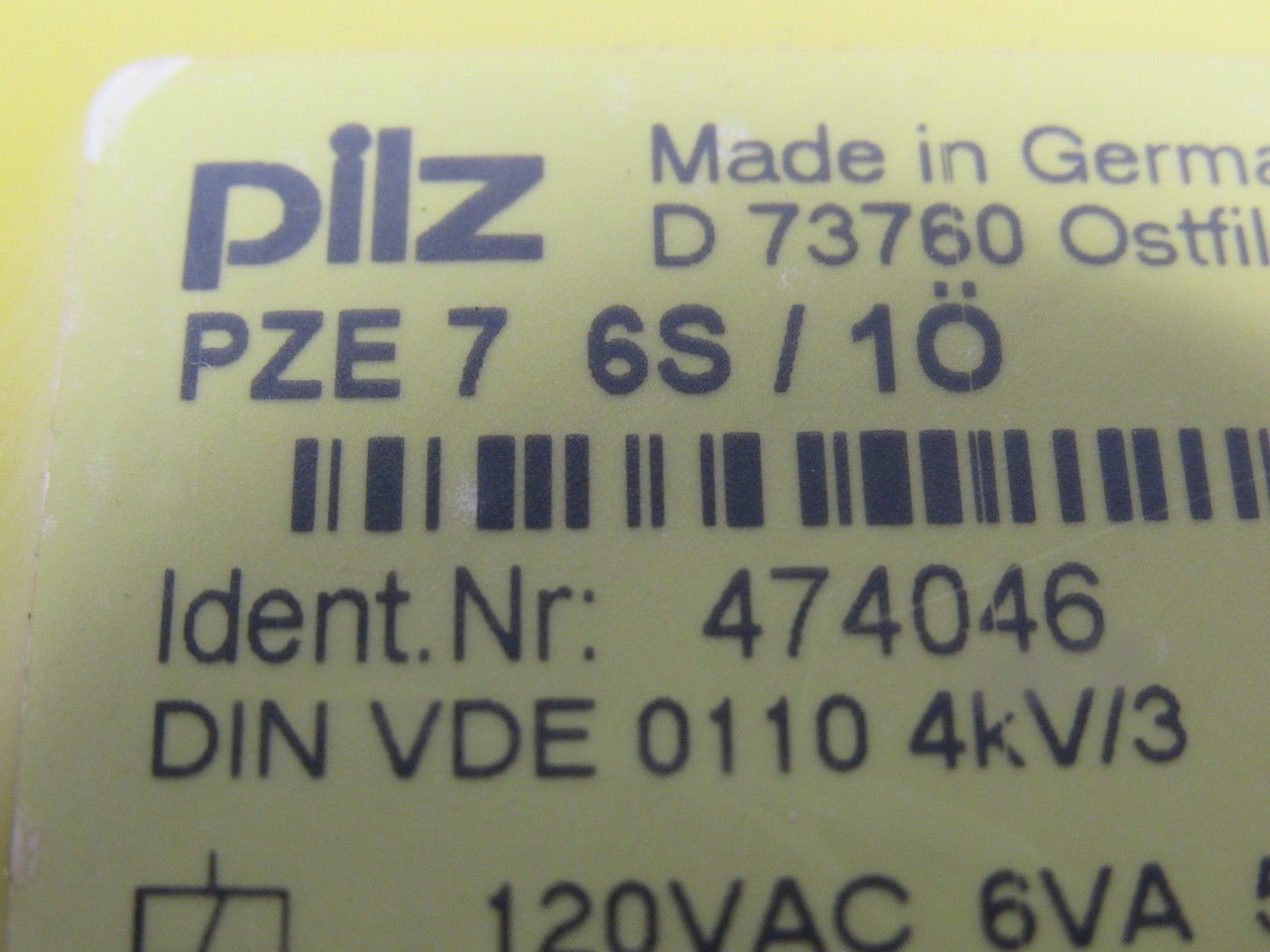 Pilz PZE7 6S/10 Safety Relay Module 24VDC