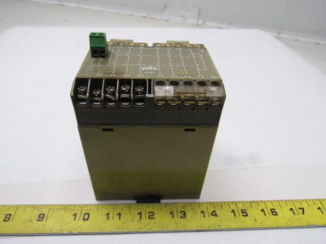 Pilz PZE/7 120VAC 6S 18 Safety Relay Module 120V