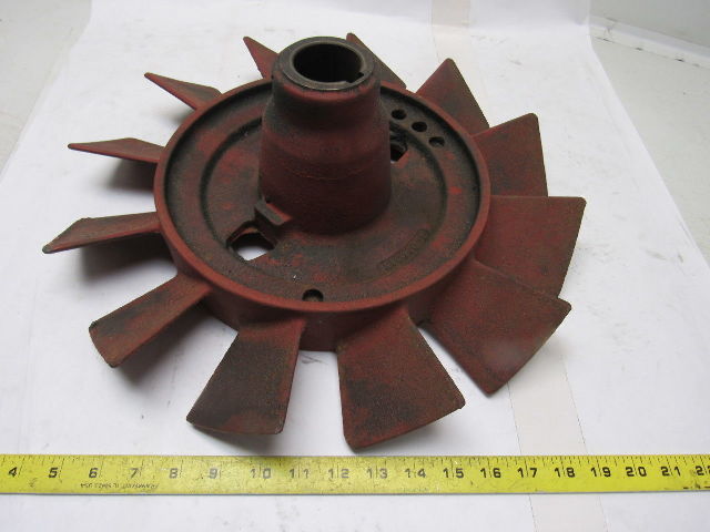 IWH 17" Cast Iron Short Blade Fan 1-3/4" Shaft Vintage Industrial Art Lamp Base