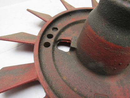 IWH 17" Cast Iron Short Blade Fan 1-3/4" Shaft Vintage Industrial Art Lamp Base