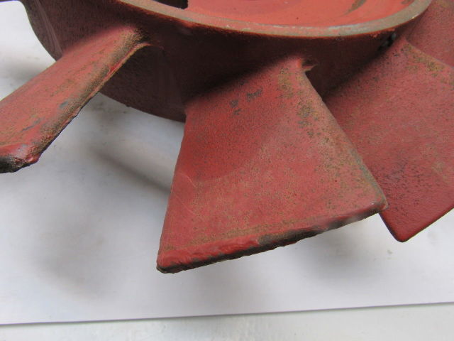 IWH 17" Cast Iron Short Blade Fan 1-3/4" Shaft Vintage Industrial Art Lamp Base