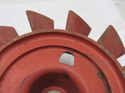 IWH 17" Cast Iron Short Blade Fan 1-3/4" Shaft Vintage Industrial Art Lamp Base