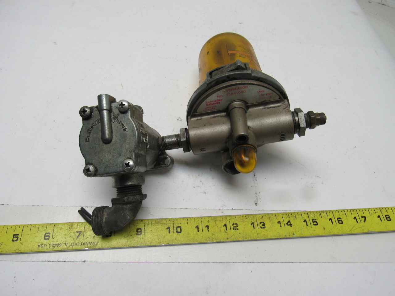 Schrader Bellows K0551037 35841000 150PSI Lubricator & Pilot Line Valve Assembly