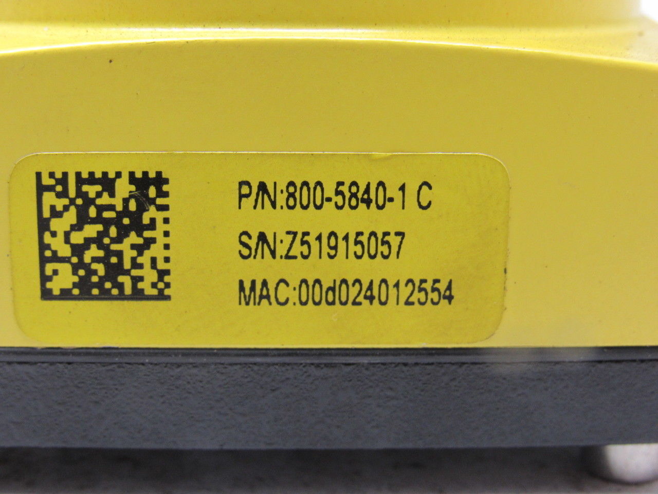 Cognex 800-5840-1C Insight 5000 24VDC 27x0.5 B&W Camera Scanner MAC00d024012554