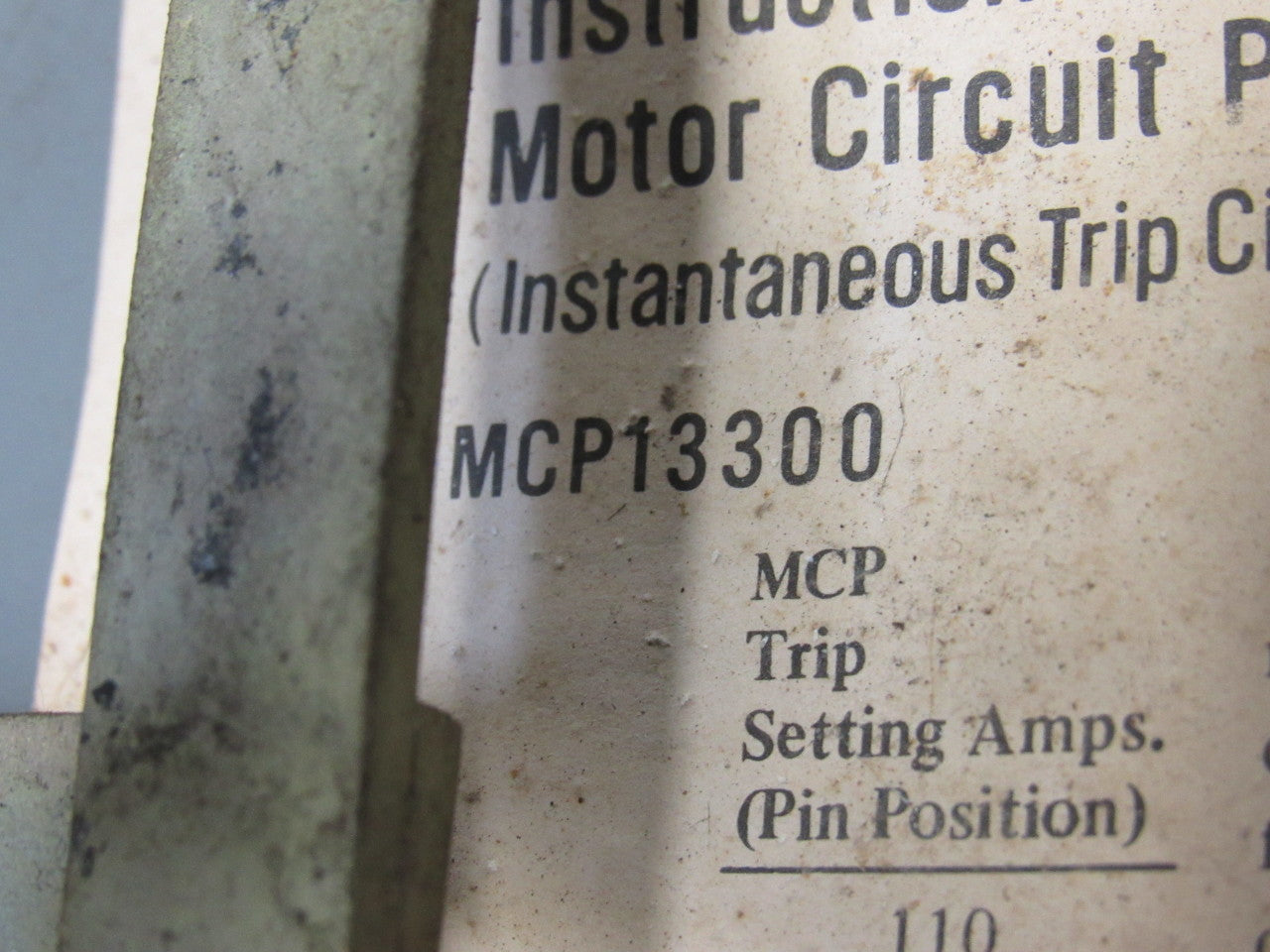 Westinghouse MCP13300 Model B 600V Electrical Disconnect Switch Box