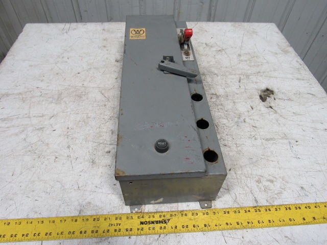 Westinghouse MCP13300 Model B 600V Electrical Disconnect Switch Box
