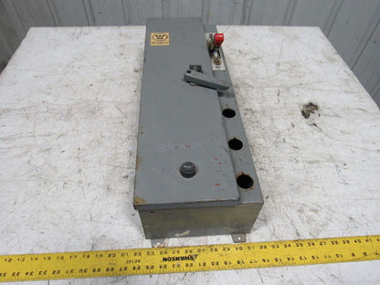 Westinghouse MCP13300 Model B 600V Electrical Disconnect Switch Box